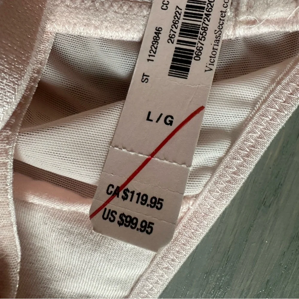 Victoria Secret Pink Rhinestone Bodysuit. Sz L. NWT! - Picture 6 of 7